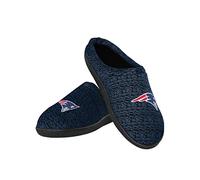 NFL mens Team color Poly Knit Cup sole pantofole, Uomo, New England Patriots, Large (Mens 11-12)