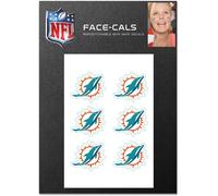 NFL Miami Delfini Faccia Cals 6-teiliges Adesivi Set Viso Uvm