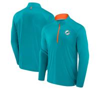 NFL Miami Dolphins Defender LC Quarter Zip Zipper Jacket Top Sweater