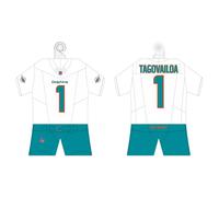NFL Mini Maglia Miami Delfini Tua Tagovailoa Con Ventosa per Auto Carkit