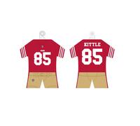 NFL Mini Maglia San Francisco 49ers George Kittle Con Ventose Per Auto CarKit