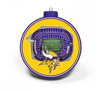 NFL Minnesota Vikings Albero 3-D Stadio Rimorchio Ornamento Albero Natale