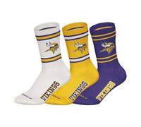 NFL Minnesota Vikings Calze 3 Pezzi Crew Socks