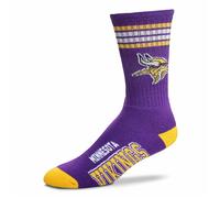 NFL Minnesota Vikings Calzini 4-Stripe Deuce Calzini Per Bare Piedi Calzini