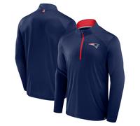 NFL New England Patriots Defender LC Quarter Zip Zipper Jacket Top Sweater