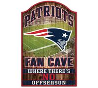 NFL New England Patriots Fan Cave Wood Sign Insegna IN Legno Decorazione Parete