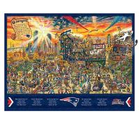 NFL New England Patriots - Puzzle in legno con Joe Journeyman, colori della squadra, 45 x 33 cm