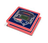 NFL New England Patriots set di 2 sottobicchieri Coaster Set Stadium View 3D ...