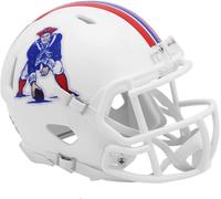 NFL New England Patriots Throwback Velocità 1982-89 Mini Casco Riddell