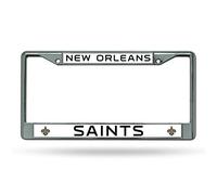NFL New Orleans Saints Chrome Licensed Plate Frame