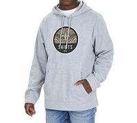 NFL New Orleans Saints, Felpa con Cappuccio da Uomo, con Grafica della Squadra Grigia, Taglia XXL