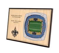 NFL New Orleans Saints, New Orleans SaintsDesktop Stadium View, Venatura di legno, Desktop