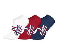 NFL NEW YORK GIANTS 3pk Sneaker Socks - WHT/RED/DBL - 35/38