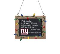 NFL New York Giants Lavagna Decorativa Natale Addobbo Per Albero Ornamento