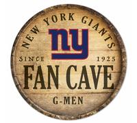 NFL New York Giganti G-Men Fan Cave Rotondo Wood Sign Targa Legno Deko Calcio