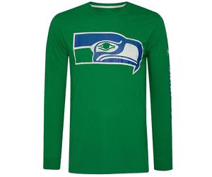 NFL Nike Moda Top Uomo Tempo Libero Lunghe Pullover Nkoa Verde Arancione Nuovo