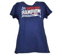 NFL Nuovo Inghilterra Patriots Super Ciotola Liii Champions T-Shirt da Donna Blu