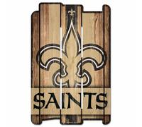 NFL Nuovo Orleans Saints Plank Fence Wood Sign Targa Legno Deko Steccato 43x28cm