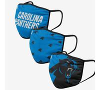 NFL Pantere Della Carolina 3er Set Gesichtsabdeckung Paradenti Faccia Cover Mask