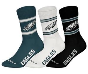 NFL PHILADELPHIA EAGLES 3-teilige Rundhalssocken - GRN/WHT/BLK - 39/42