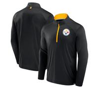 NFL Pittsburgh Steelers Defender LC Quarter Zip Zipper Jacket Top Sweater