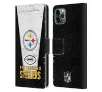 NFL PITTSBURGH STEELERS LOGO ART CUSTODIA COVER A PORTAFOGLIO PER APPLE iPHONE