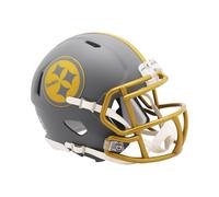 NFL Pittsburgh Steelers Mini Casco Velocità Slate Footballhelm 095855631530