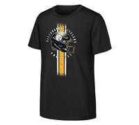 NFL Play Hard SS Tee, Maglietta a Maniche Corte Ragazzi, Nero, 7-8 Anni