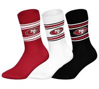 NFL Calzini sportivi unisex San Francisco 49ers 3pk Crew Socks (confezione da 3)