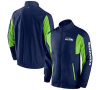 NFL Seattle Seahawks Giacca Foundation Woven Crinkle Tracciare Giacca a Vento