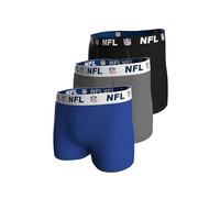 NFL Shield 3pk Boxers - Blu/MGR/Blk - S