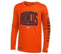 NFL Shirt Denver Broncos Manica Lunga Combinare Autentico Calcio