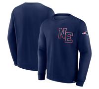 NFL Sweater New England Patriots Varsity Letter Fleece Sweatshirt Pullover...