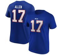 NFL T-Shirt Buffalo Bills Josh Allen 17 Blu Royal Graphic Football Jersey