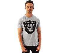 NFL T-Shirt Grigia a Maniche Corte da Gioco con Logo Football Las Vegas Raiders XXL