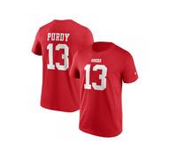 NFL T-Shirt San Francisco 49ers Brock Purdy 13 rossa maglia da calcio grafica
