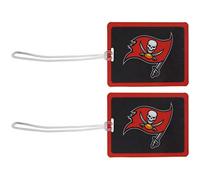 NFL Tampa Bay Buccaneers - Etichette in vinile per bagagli, 2 pezzi, colore: rosso