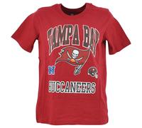 NFL Tampa Bay Buccaneers Rosso Manica Corta Nazionale NFC Bambino T-Shirt Tee