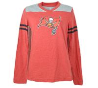 NFL Team Apparel Tampa Bay Buccaneers Scollo A V Violaceo Ragazzi Camicia Tee