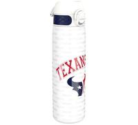 Ion8 Borraccia Acciaio Inox, 600ml, a Prova di Perdite, Facile da Aprire, Serratura Sicura, Lavabile in Lavastoviglie, Adatta a Portabicchieri, Maniglia per il Trasporto, Durevole, Design NFL Texans