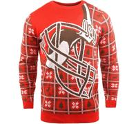 NFL Ugly Felpa Cleveland Browns Pullover Natale Style Big Logo Calcio 18