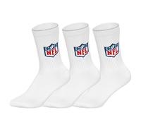 NFL Unisex Calzini, 3er Pacco - NFL Shield 3Pack Crew Socks, Logo, Baumwollmisc