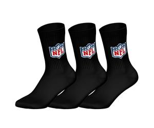 NFL Unisex Calzini, 3er Pacco - NFL Shield 3Pack Crew Socks, Logo, Baumwollmisc