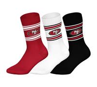NFL Unisex Calzini, 3er Pacco - Squadre, 3Pack Crew Calcio, Logo, Ba