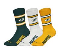 NFL Unisex Calzini, 3er Pacco - Squadre, 3Pack Crew Calcio, Logo, Ba