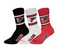 NFL Unisex Calzini, 3er Pacco - Squadre, 3Pack Crew Calcio, Logo, Ba
