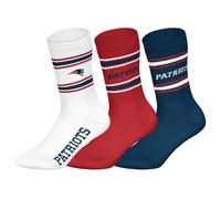 NFL Unisex Calzini, 3er Pacco - Squadre, 3Pack Crew Calcio, Logo, Ba