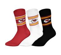 NFL Unisex Calzini, 3er Pacco - Squadre, 3Pack Crew Calcio, Logo, Ba