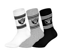 NFL Unisex Calzini, 3er Pacco - Squadre, 3Pack Crew Calcio, Logo, Ba