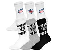 NFL Unisex Calzini, 6er Pacco - Squadre, 6Pack Crew Calcio, Logo, Ba
